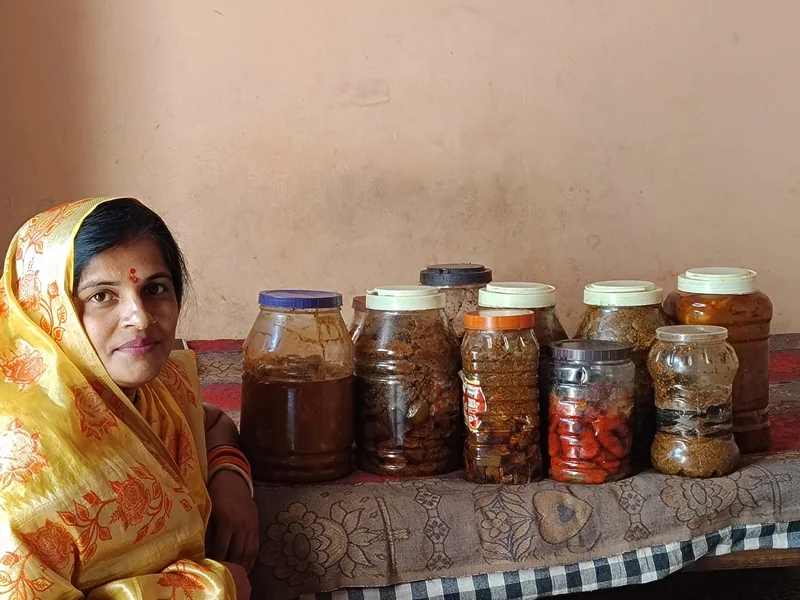 आजीविका मिशन के सहयोग,कडी मेहनत और लगन से विभा सिंह बनी लखपति दीदी